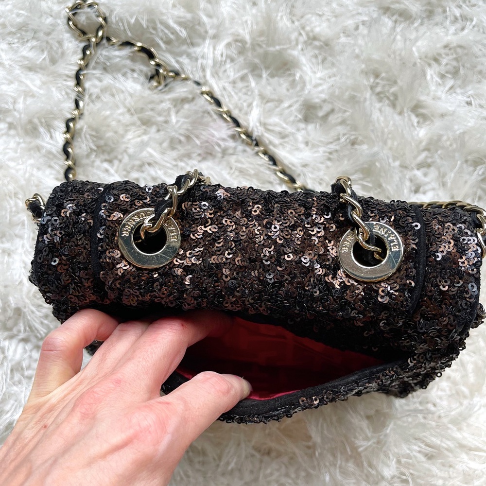 ELAINE TURNER Sequin Embellished Flap Bag - Picture 4 of 12